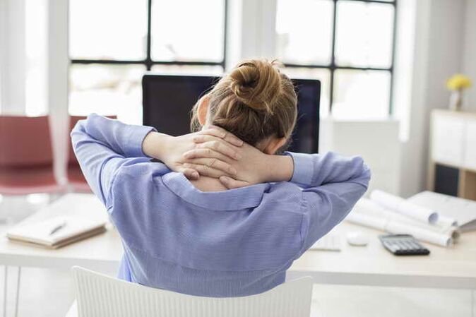 Osteocondosi toracica durante il lavoro sedentario